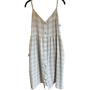 OFFON Eloise Double Gauze Plaid Sundress